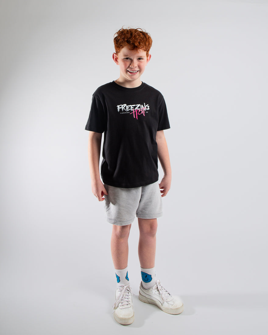 Kids Freezing Hot 80s T-Shirt - Black