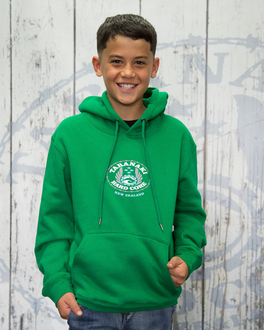 Kids Oval Hood - Green