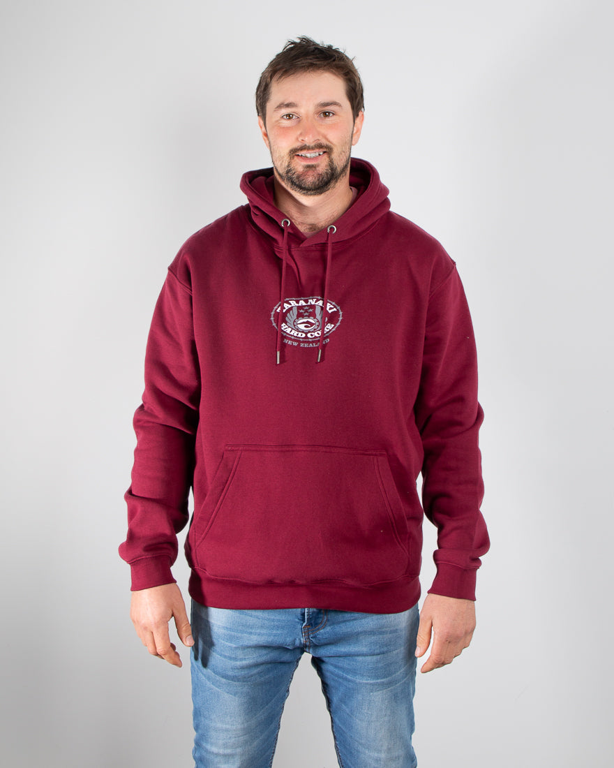 Mens Mountain Hoodie - Burgundy