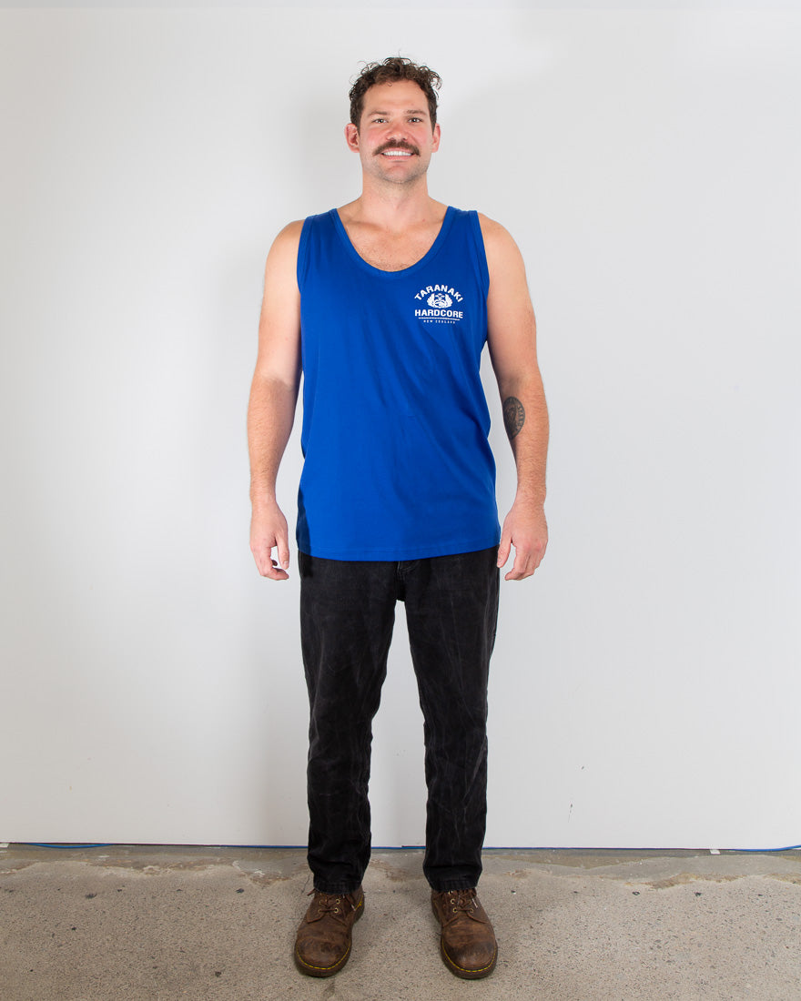 Mens Vintage Singlet - Blue