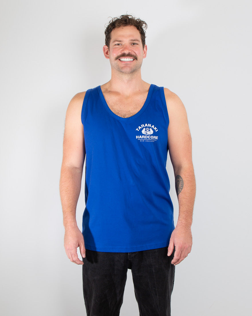 Mens Vintage Singlet - Blue