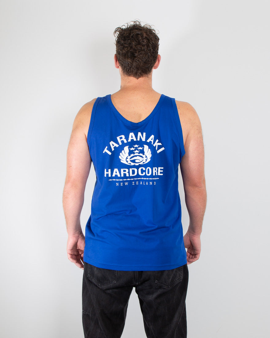 Mens Vintage Singlet - Blue