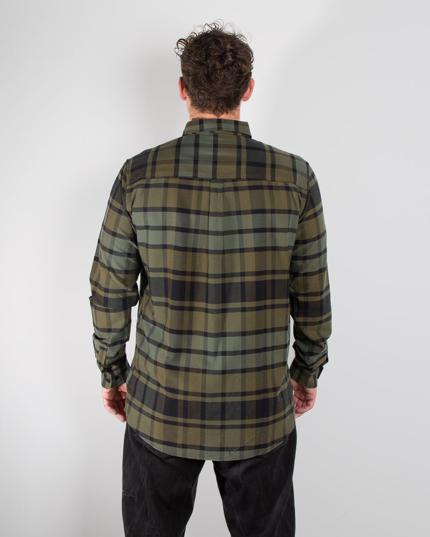 Mens Plaid Shirt - Army