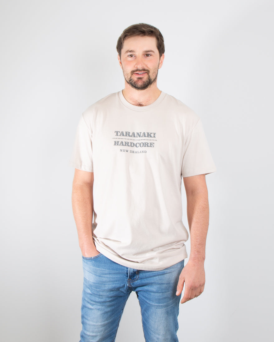 Mens Rustic Mountain T-Shirt - Bone