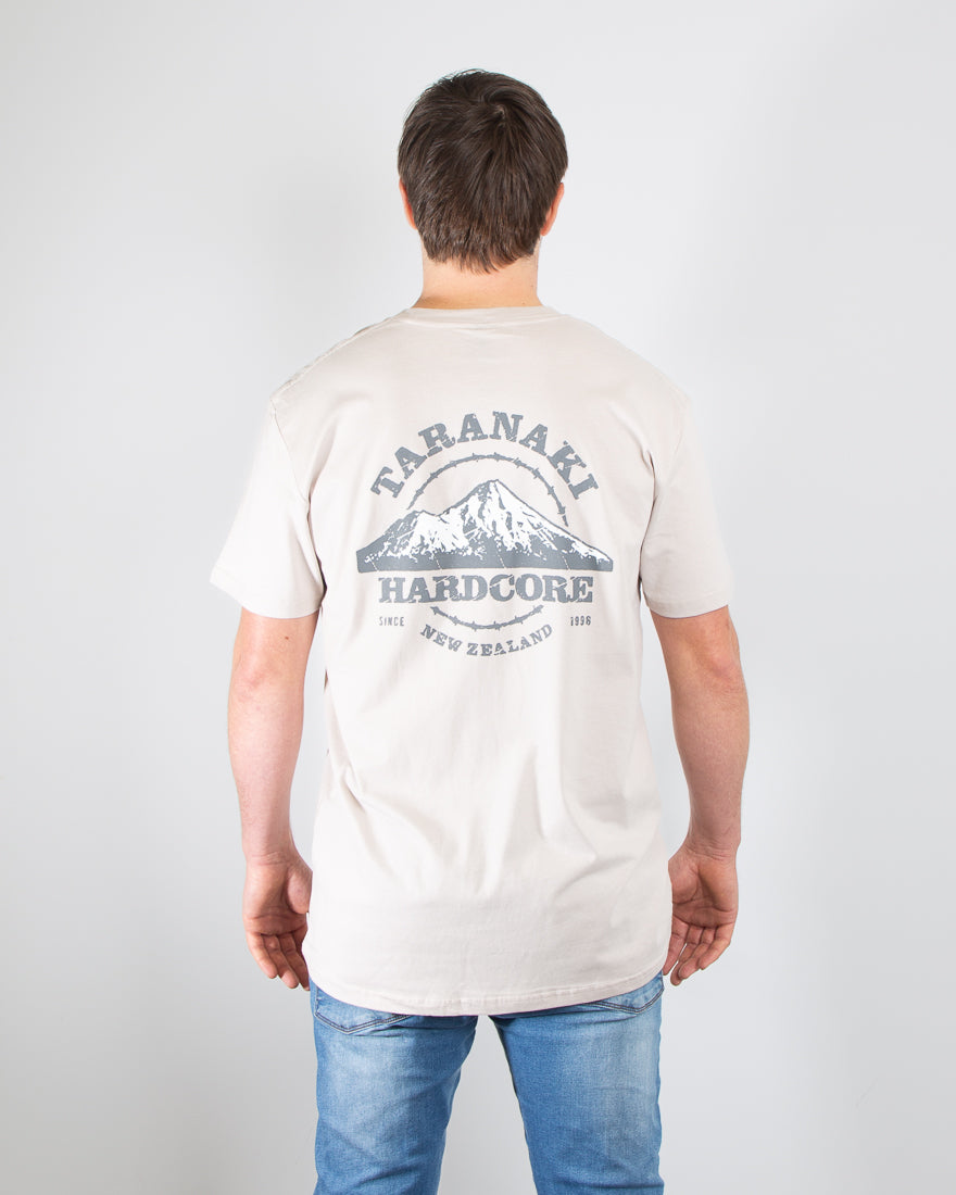 Mens Rustic Mountain T-Shirt - Bone