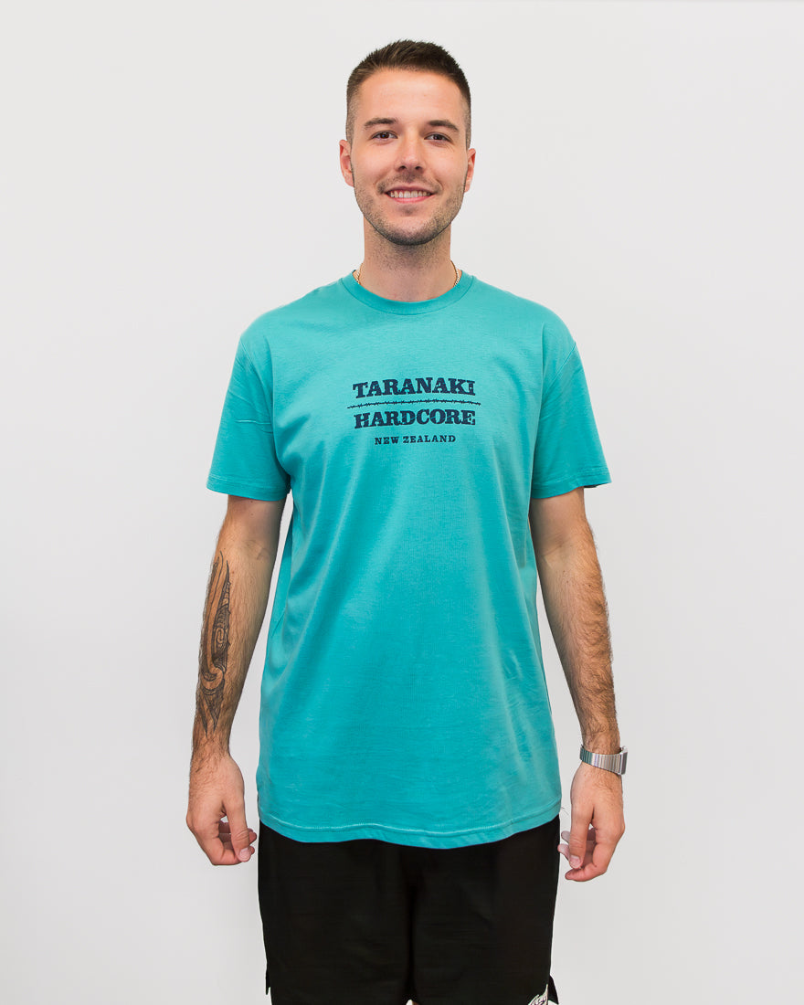 Mens Rustic Mountain T-Shirt - Teal