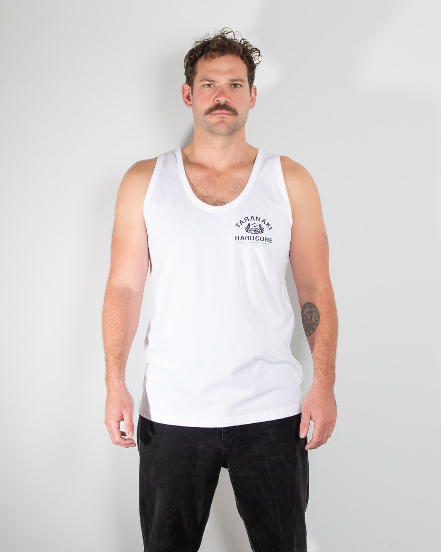 Mens Vintage Singlet - White