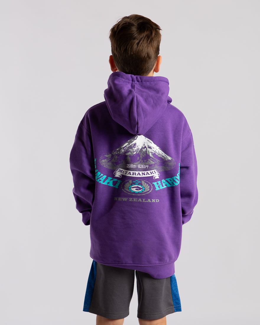 Kids Mountain Hoodie - Purple
