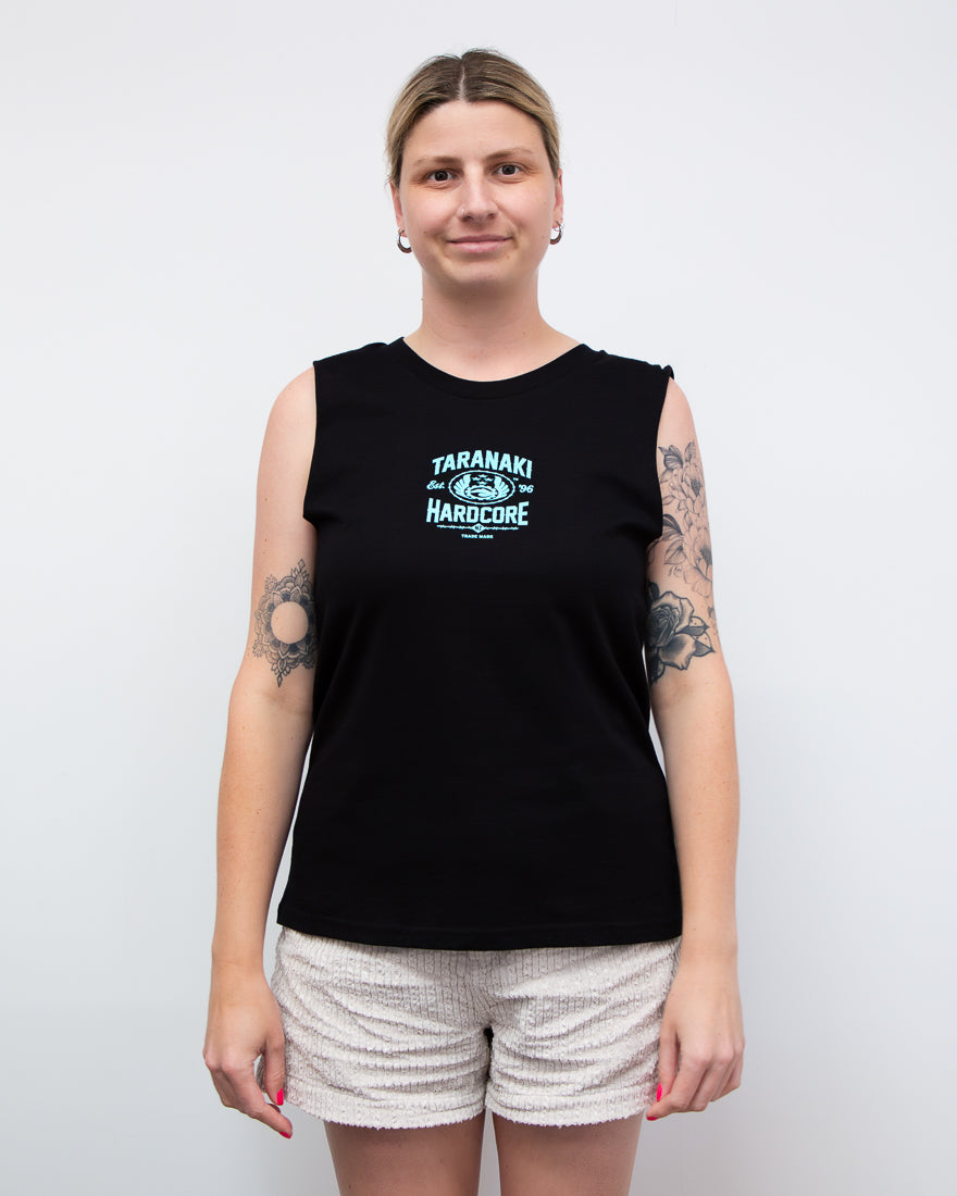 Womens Industrial Tank Singlet - Black