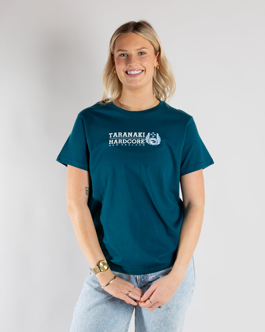 Womens Mountain To Sea T-Shirt - Teal