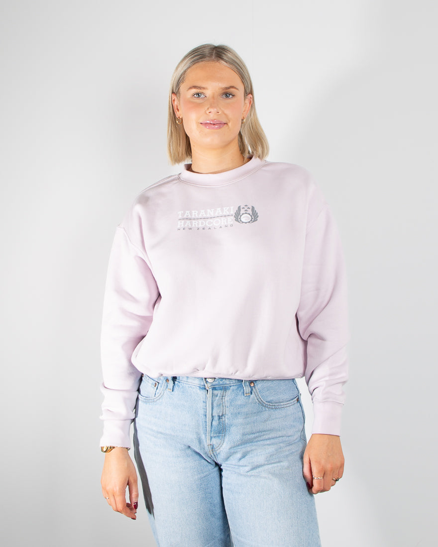 Womens Mountain To Sea Relaxed Crew - Orchid