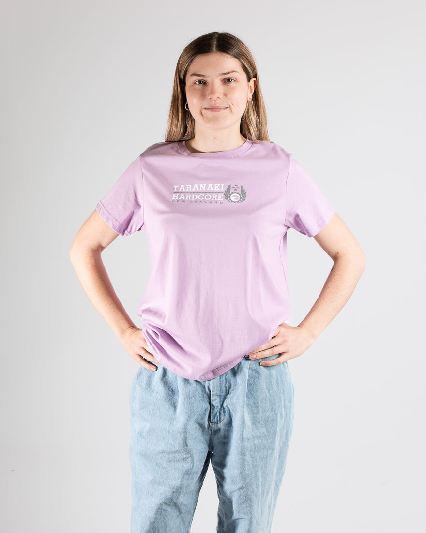 Womens Mountain To Sea T-Shirt - Lavender