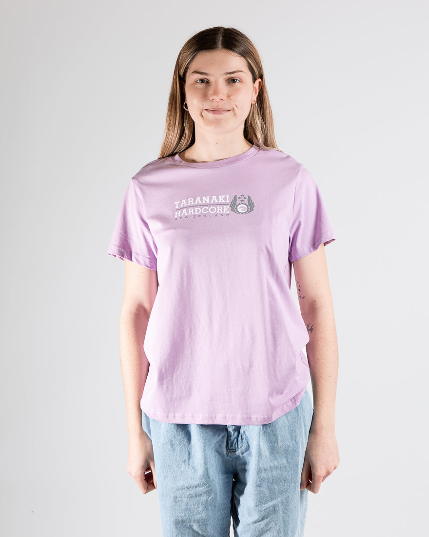 Womens Mountain To Sea T-Shirt - Lavender