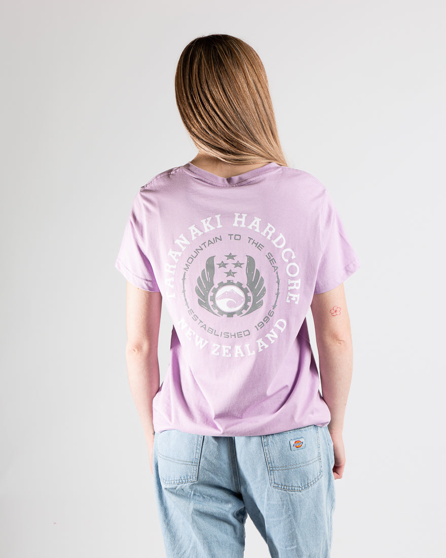 Womens Mountain To Sea T-Shirt - Lavender