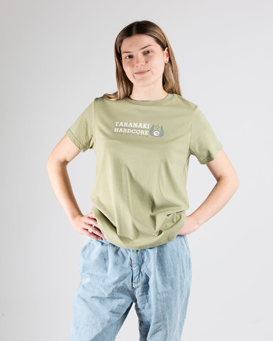 Womens Mountain To Sea T-Shirt - Pistachio