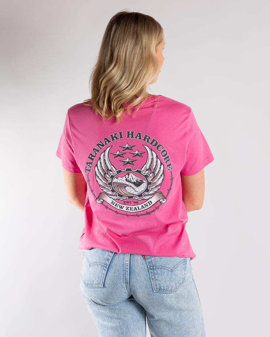 Womens Sailor Print T-Shirt - Pink