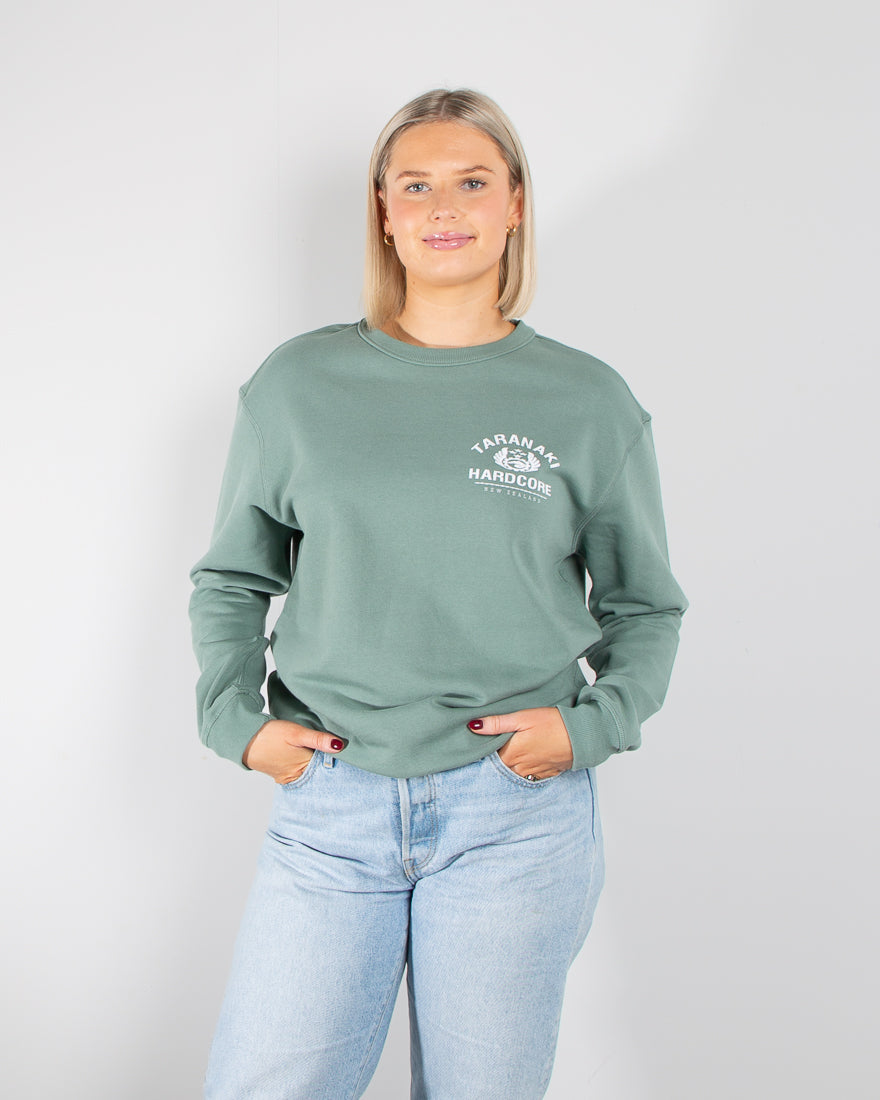 Womens Vintage Crew - Sage