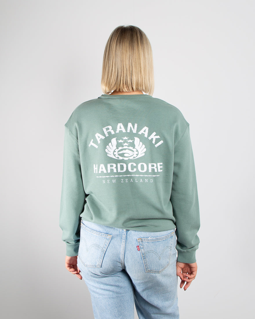 Womens Vintage Crew - Sage