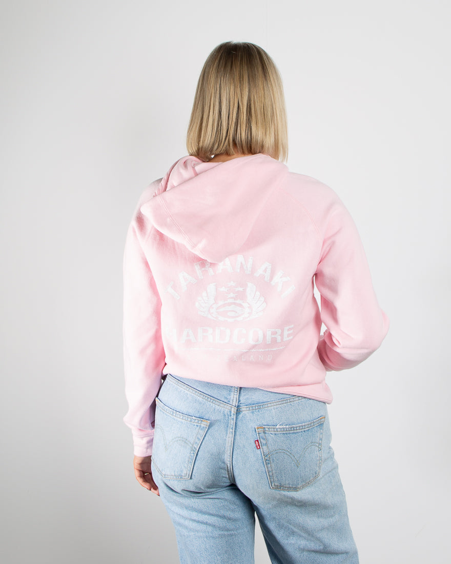 Womens Vintage Hoodie - Pink