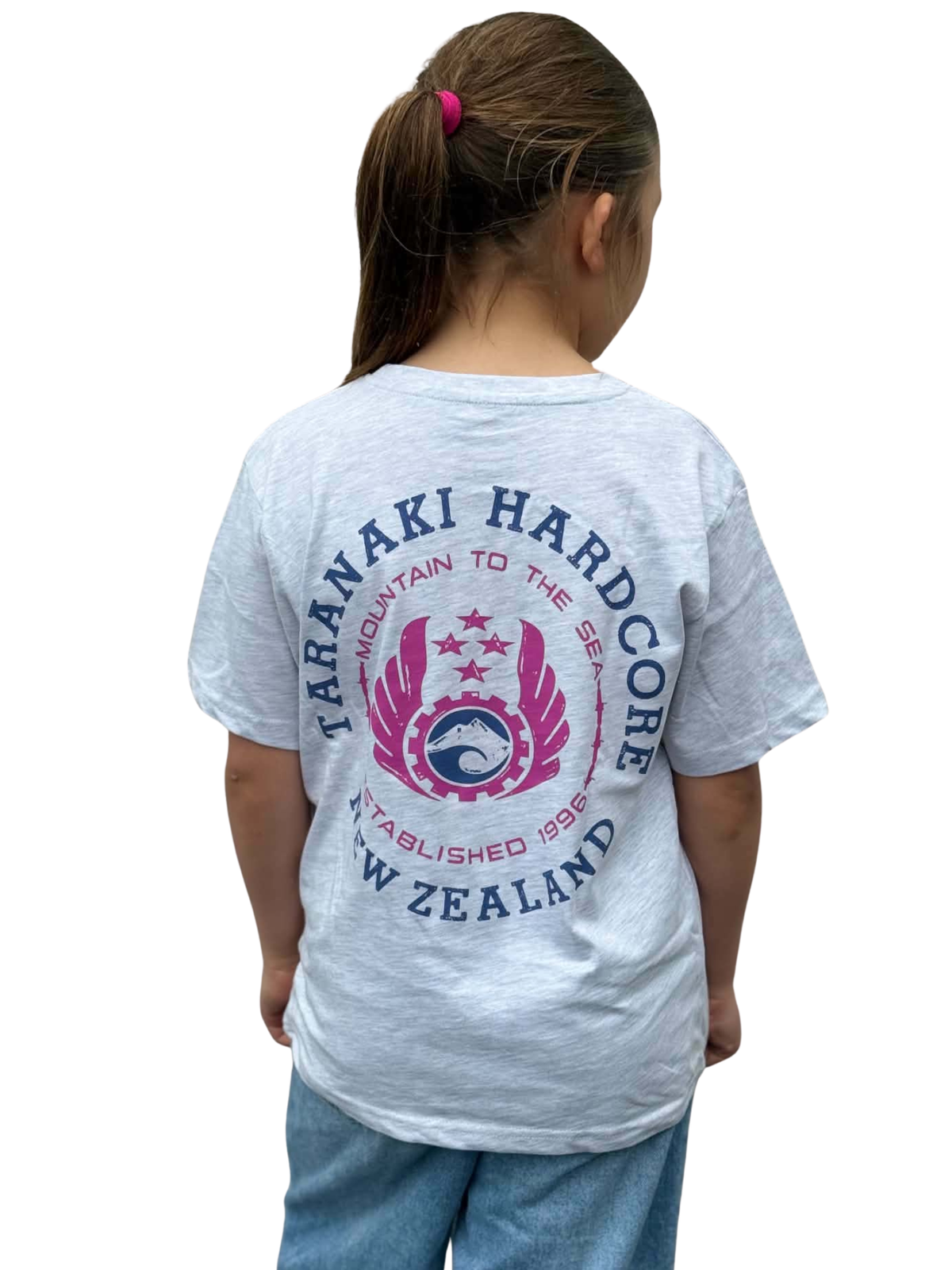 Kids Mountain To Sea T-Shirt - Grey Marle