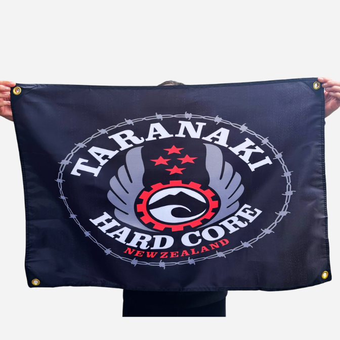 Small 'Taranaki Hardcore' Banner