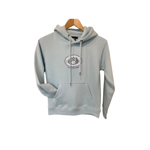 Kids Oval Hood - Sky Blue