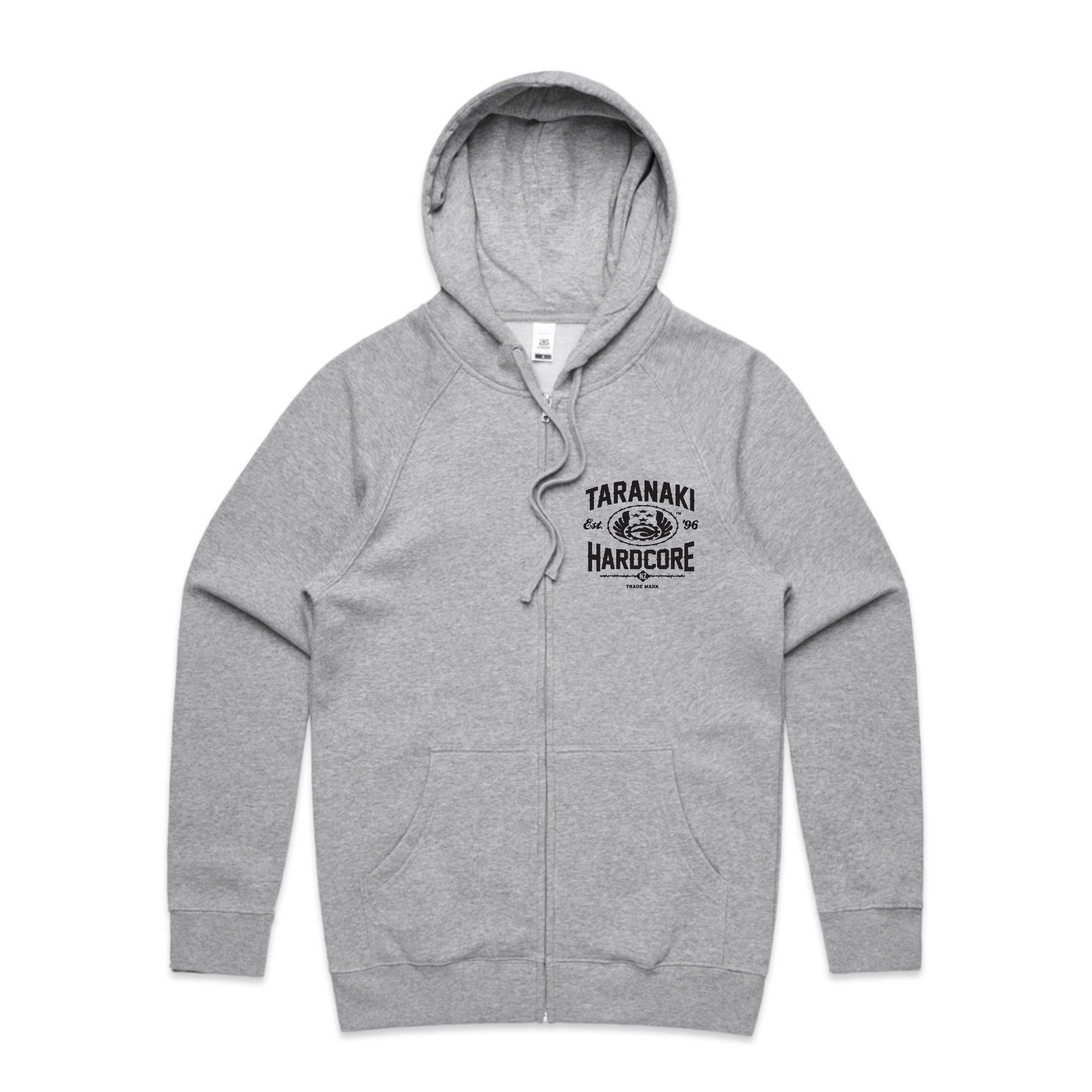 Mens Indusrtial Zip hoodie - Grey Marle