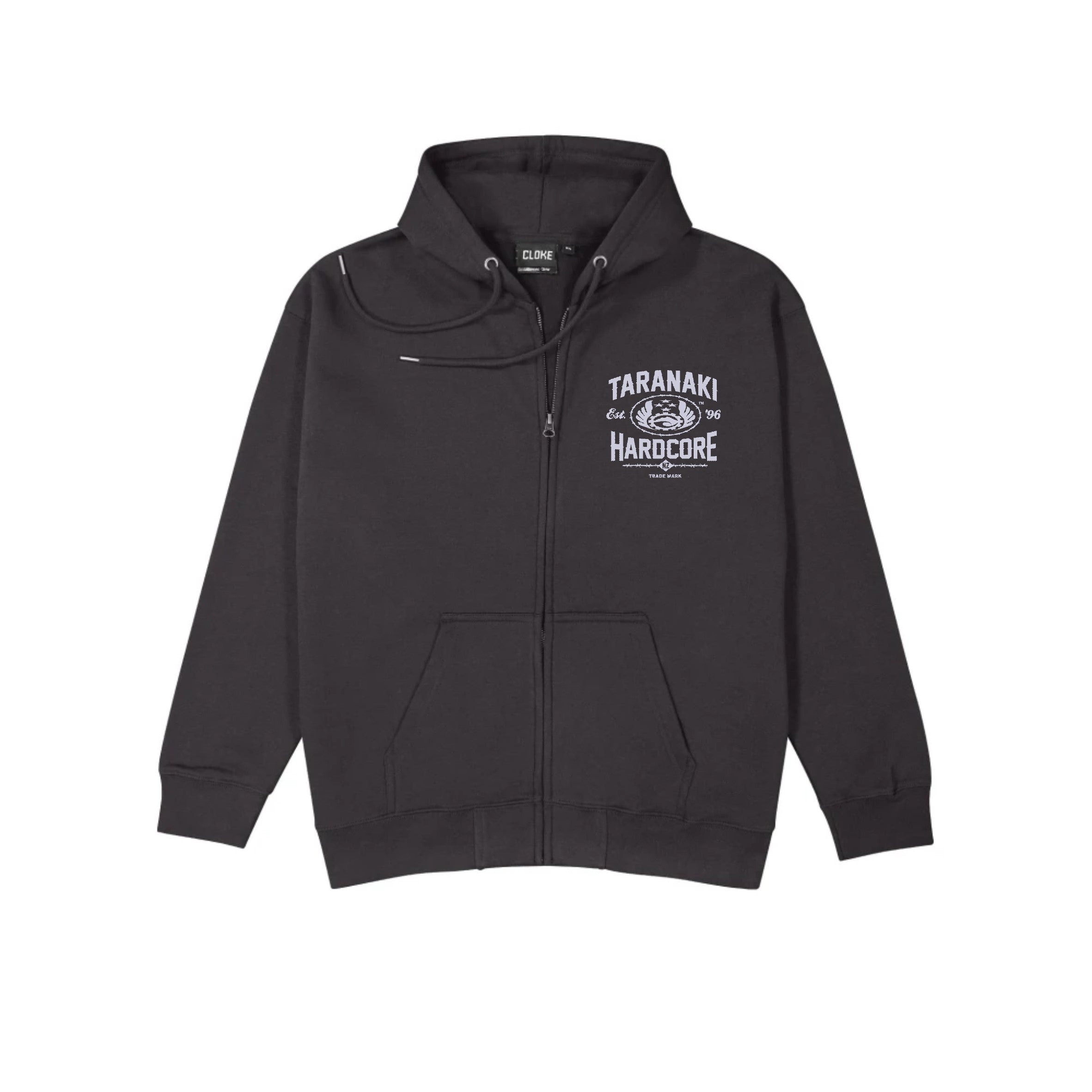 Womens Industrial Zip Hoodie - Steel