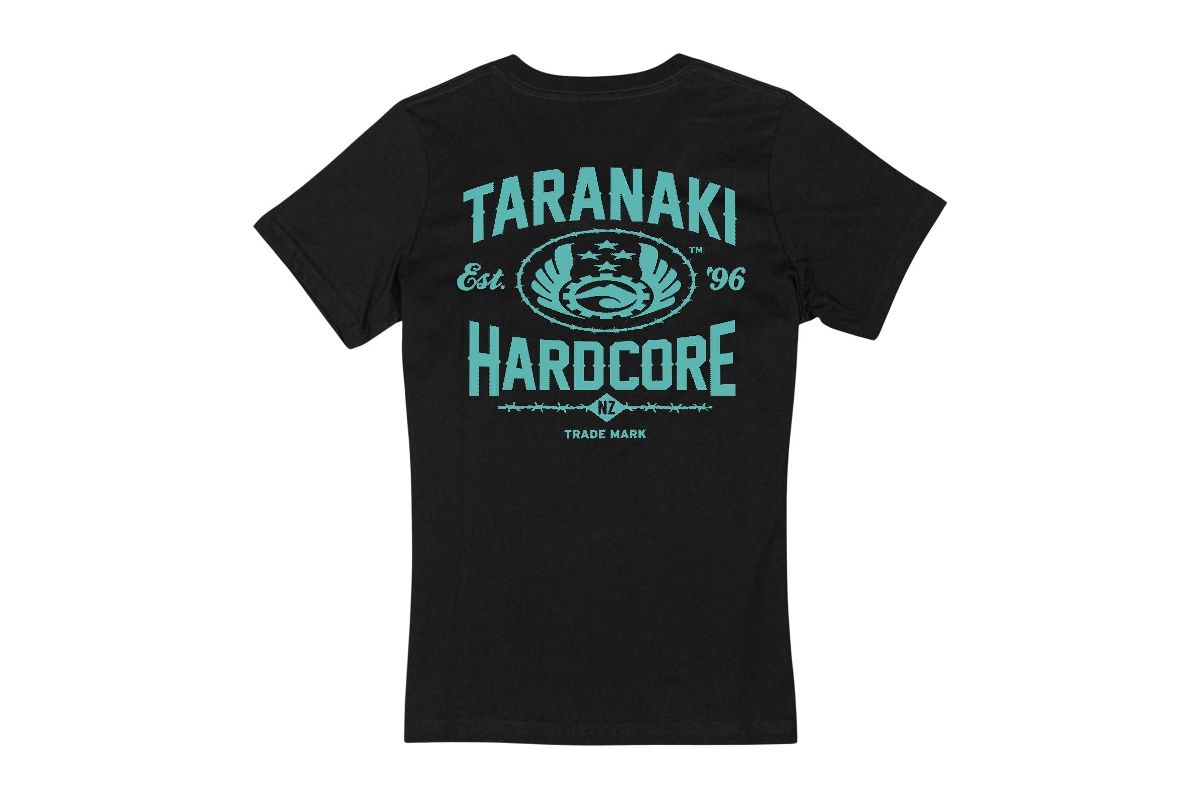Womens Industrial V-Neck Tee - Black