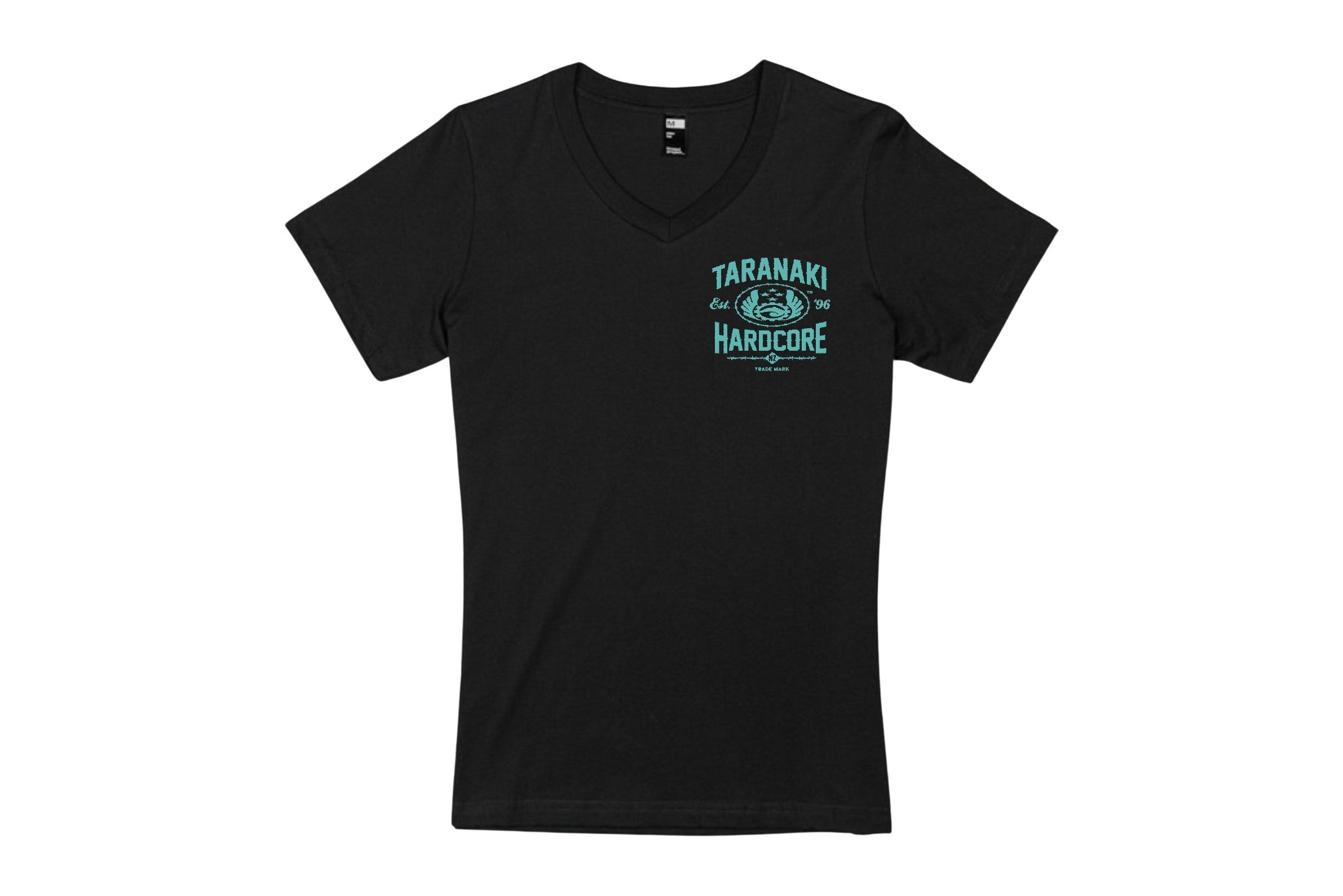 Womens Industrial V-Neck Tee - Black