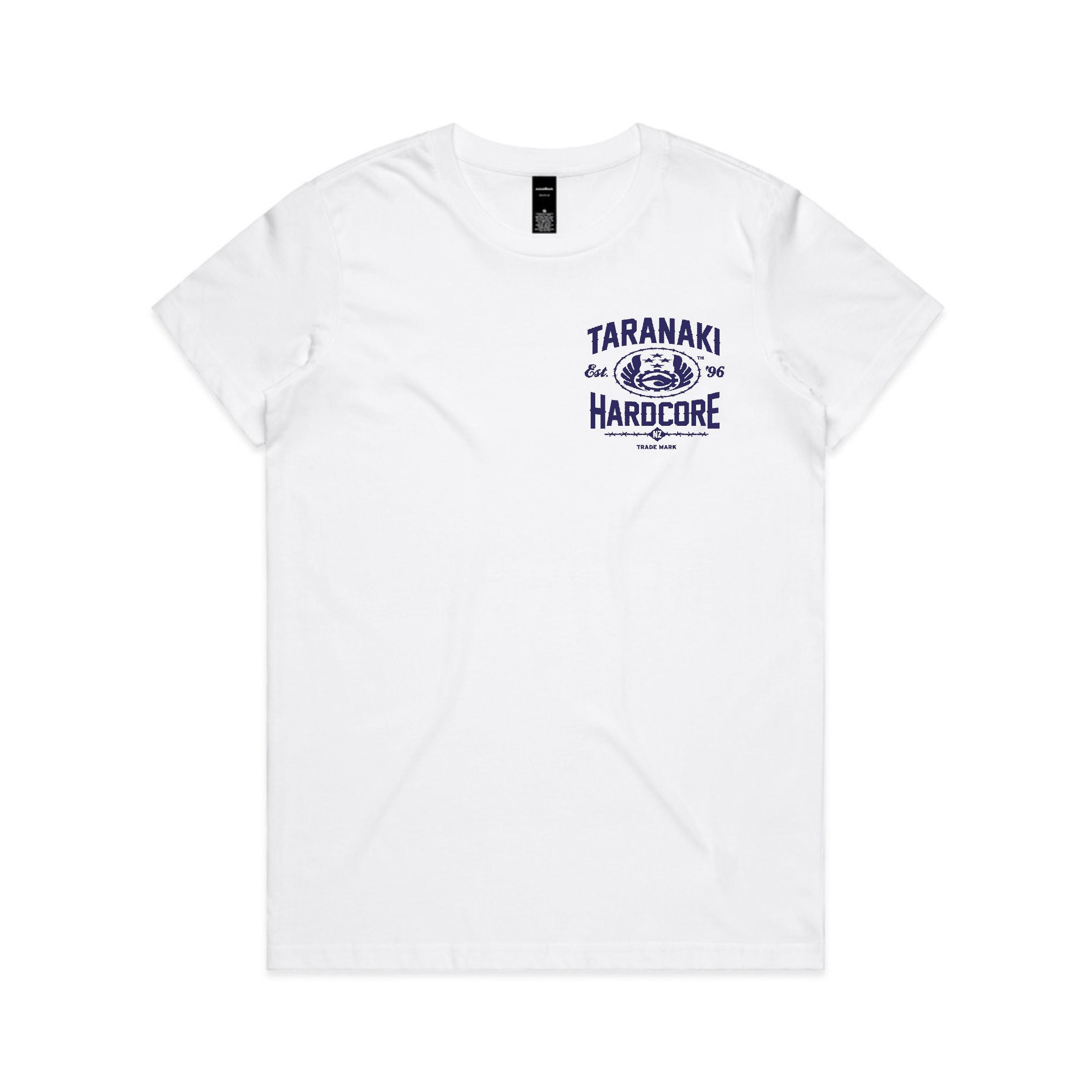 Womens Industrial T-Shirt - white/navy