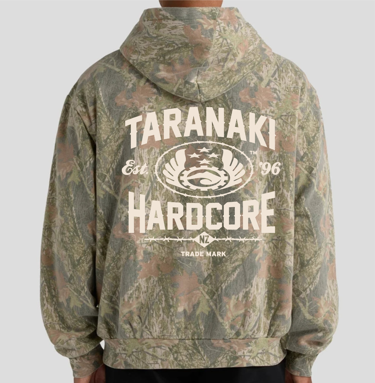 Mens Camo Hoodie - Green
