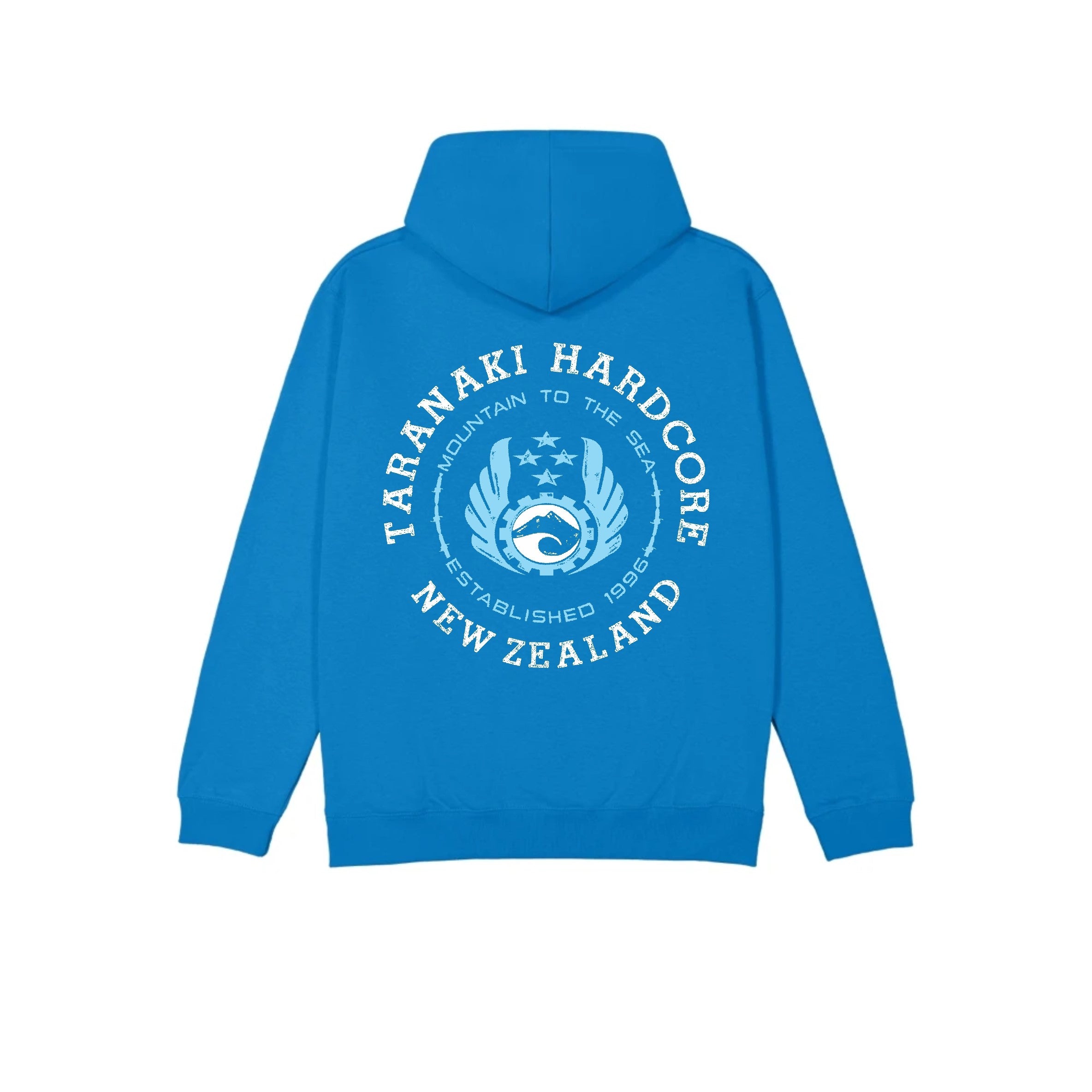 Mens Mountain To Sea Hoodie - Blue