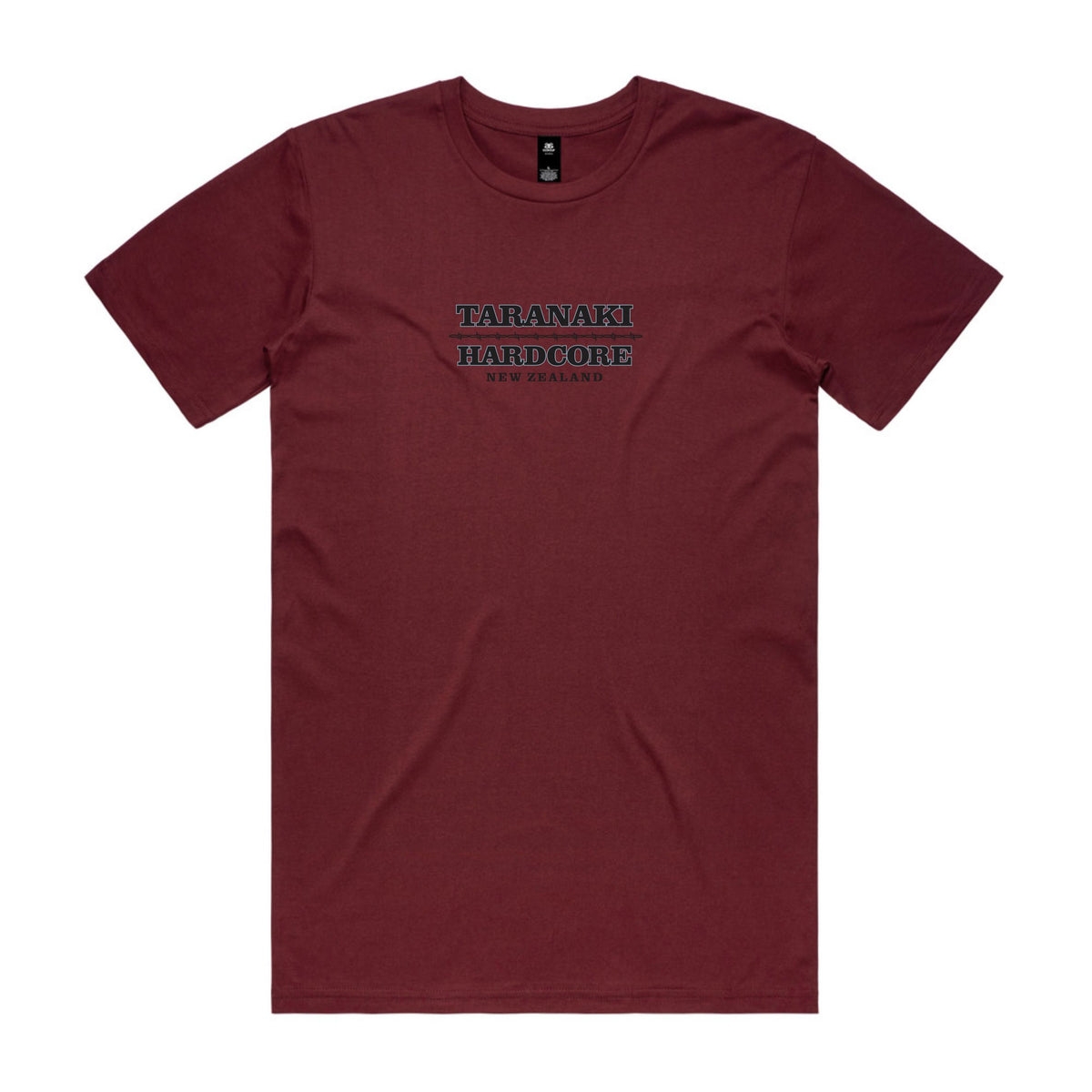 Mens Sailor Print T-Shirt - Burgundy