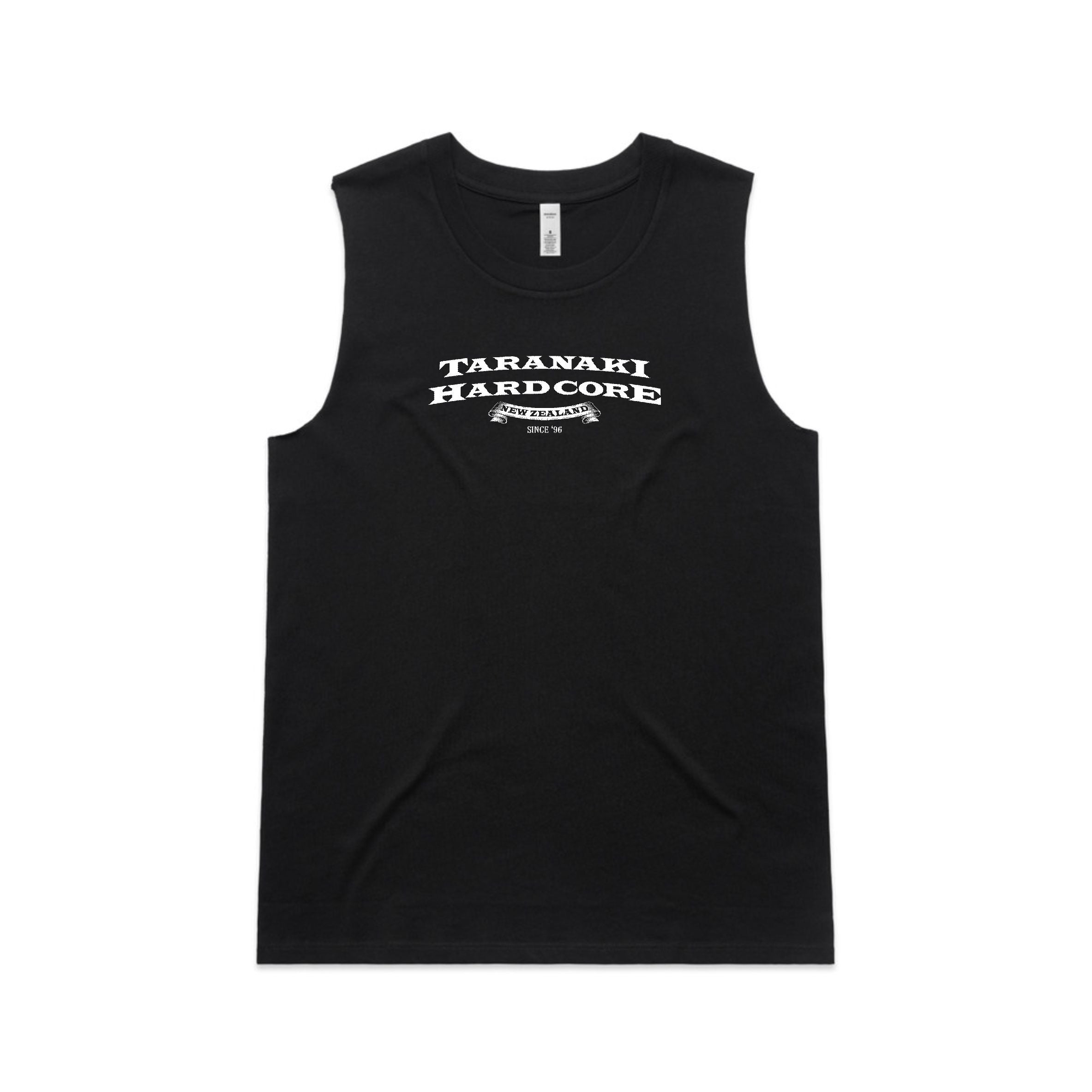 Womens Sketch Singlet - Black