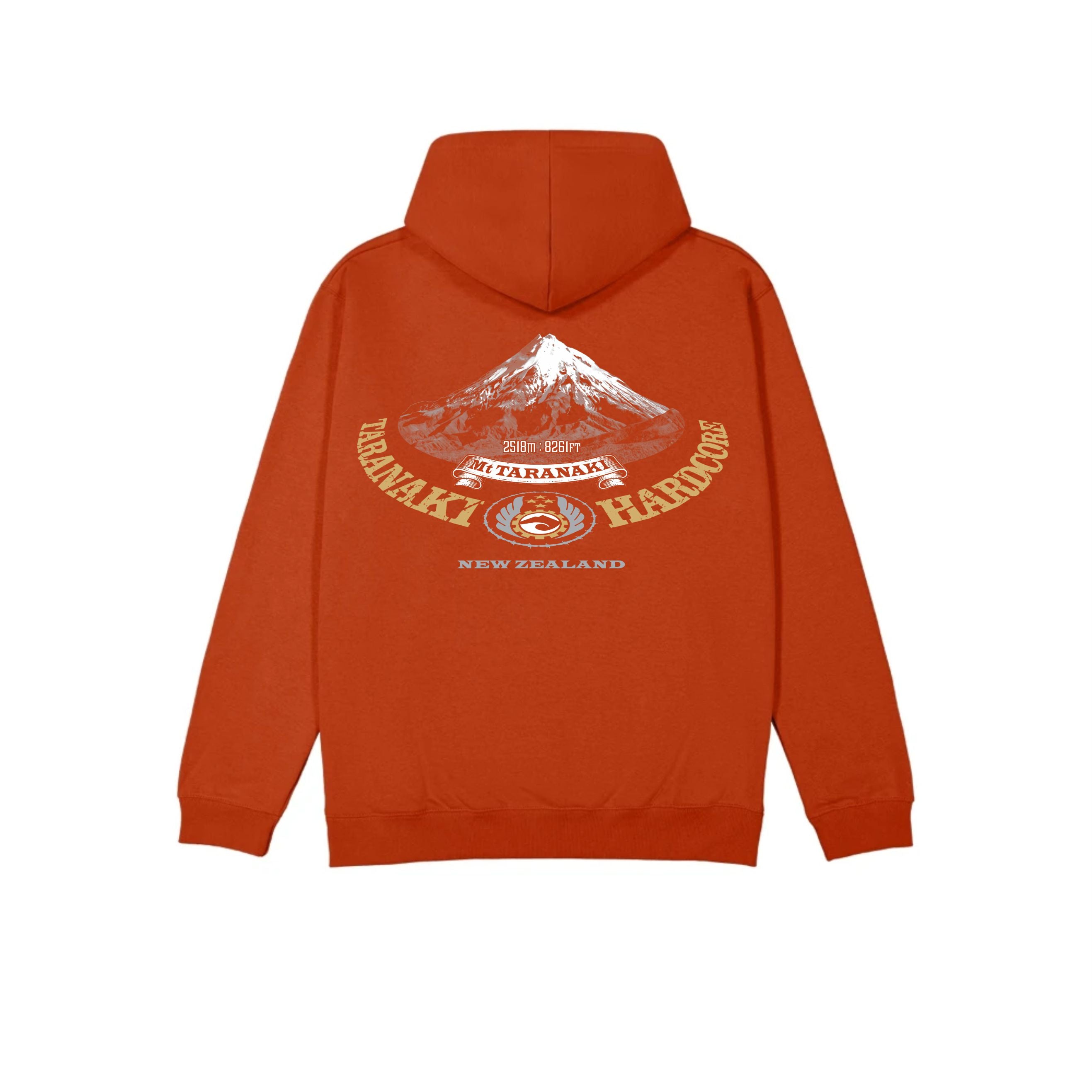 Mens Mountain Hoodie - Rust