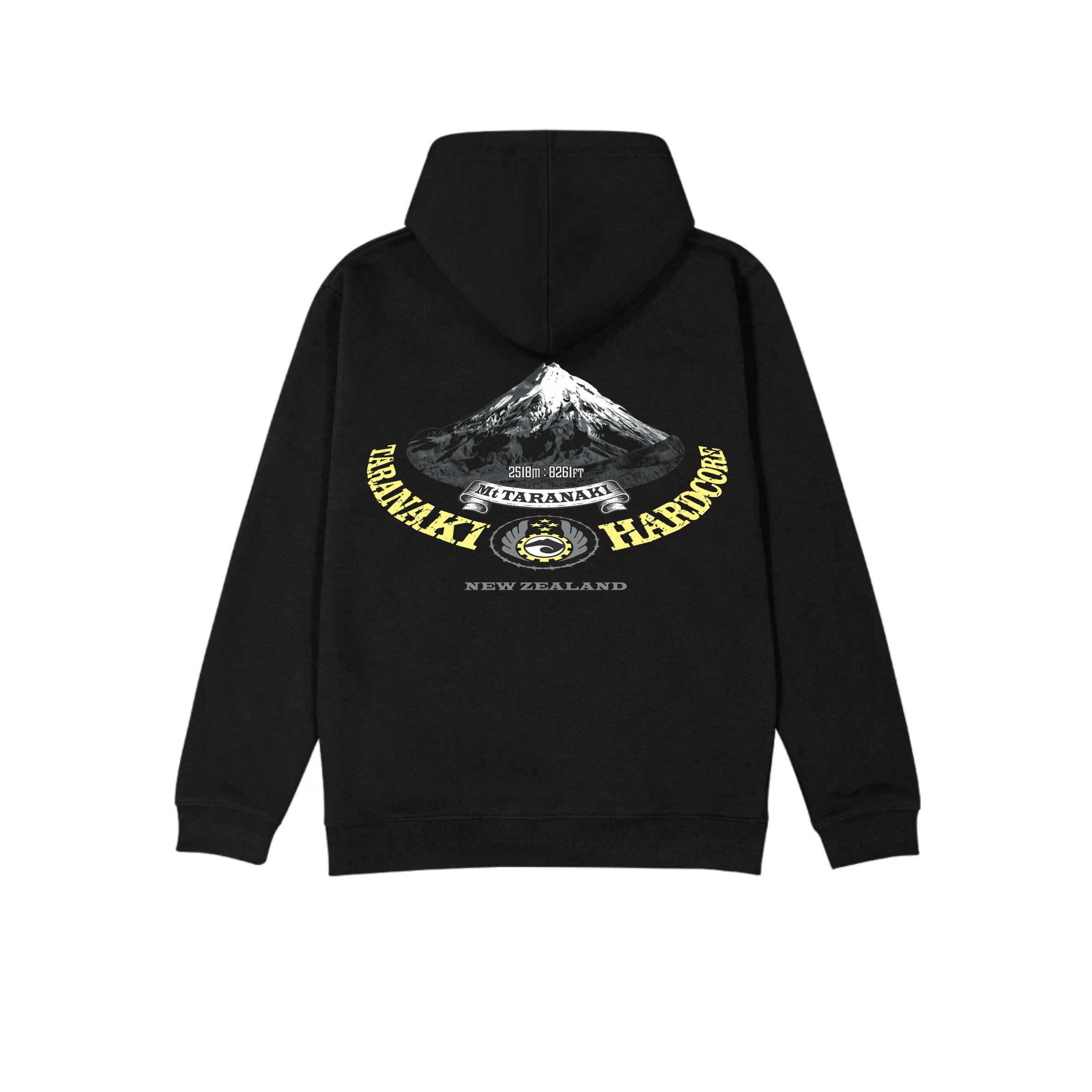 Kids Mountain Hoodie - Black/Yellow
