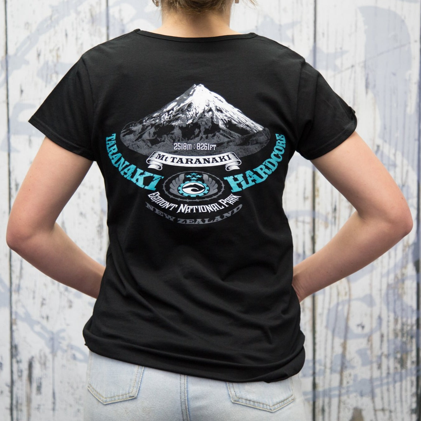 Womens Mountain T-Shirt - Blue